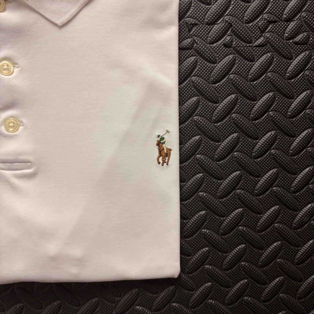 Ralph Lauren White Polo Shirt | Men’s Slim Fit XL / 3831