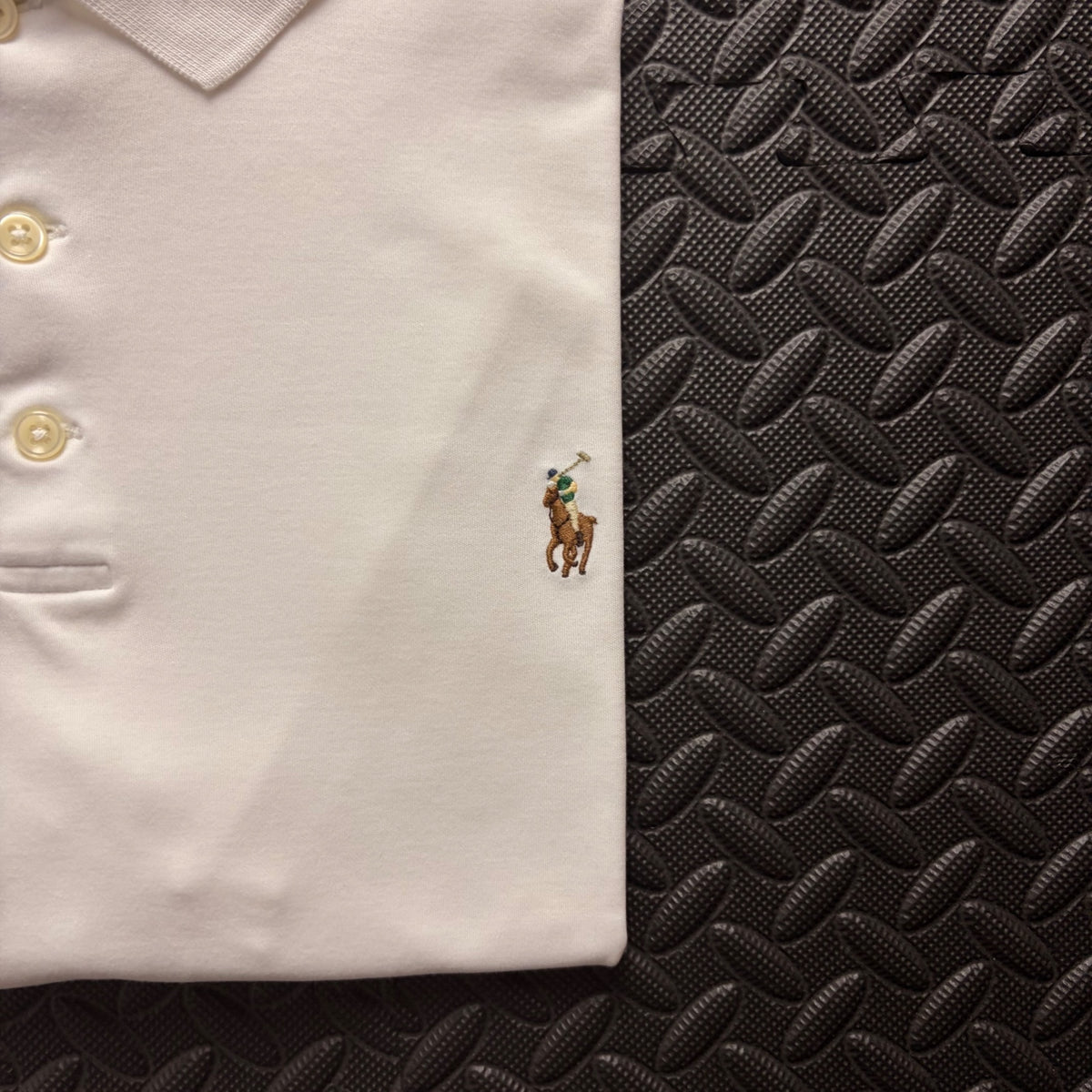 Ralph Lauren White Polo Shirt | Men’s Slim Fit XL / 3831