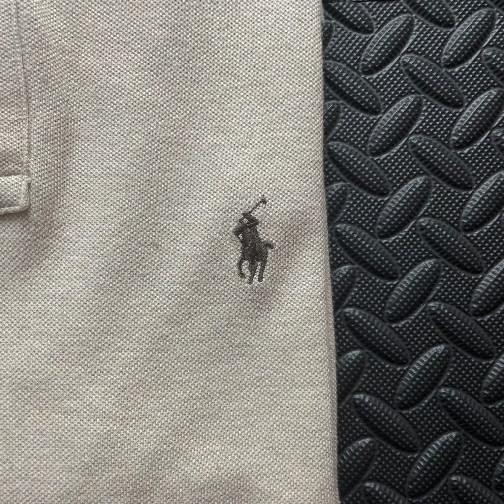 Ralph Lauren Beige Polo Shirt | Men’s Slim Fit L