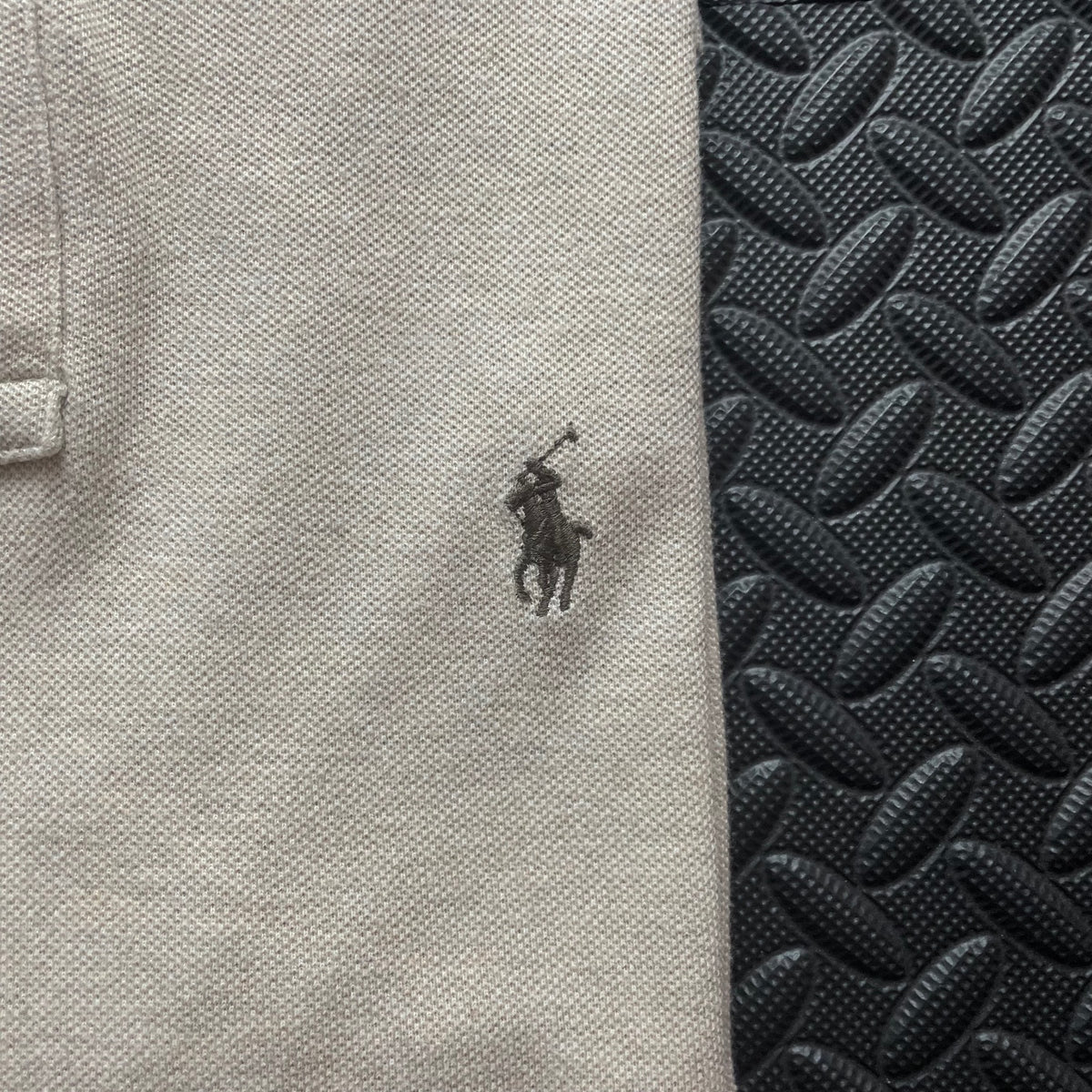 Ralph Lauren Beige Polo Shirt | Men’s Slim Fit L