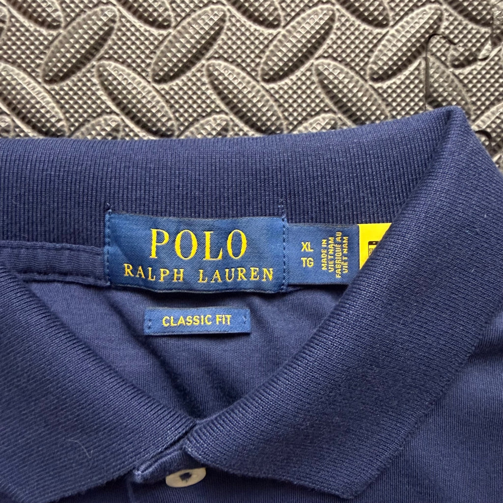 Ralph Lauren Navy Polo Shirt | Men’s Classic Fit XL / 3829