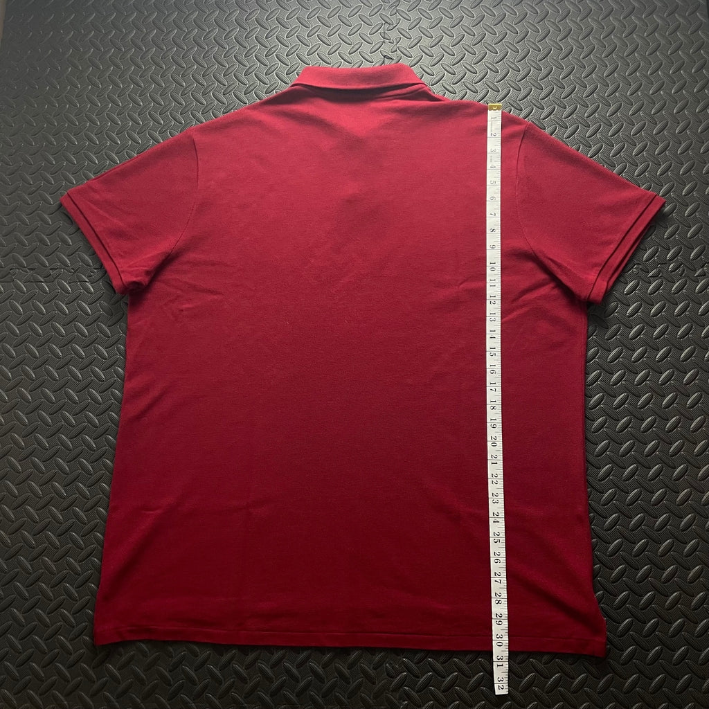Ralph Lauren Burgundy Red Polo Shirt | Men’s Custom Slim Fit XXL / 3747