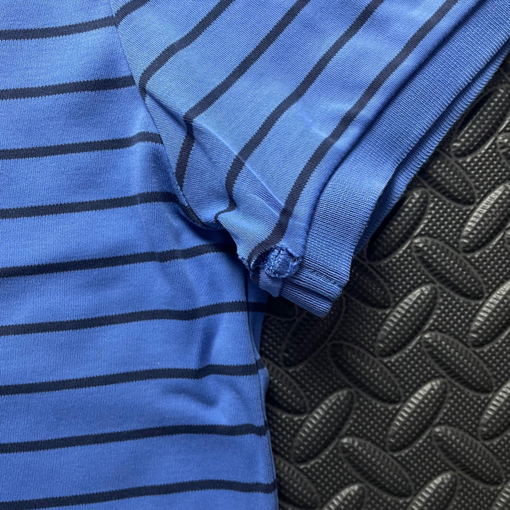 Ralph Lauren Blue Striped Polo Shirt | Men’s Classic Fit M / 3753