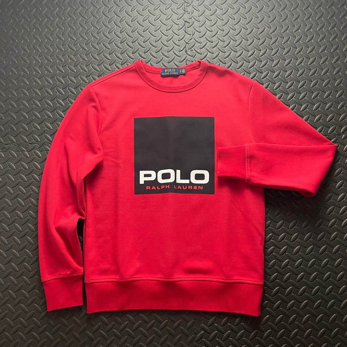 Ralph Lauren Red Crewneck Sweatshirt | Men’s Classic Fit S / 3763