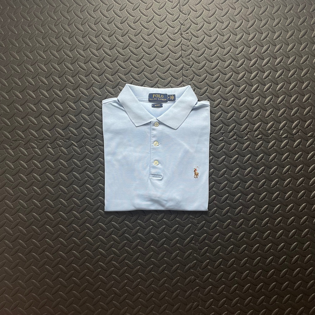 Ralph Lauren Light Blue Polo Shirt | Men’s Slim Fit M / 3399