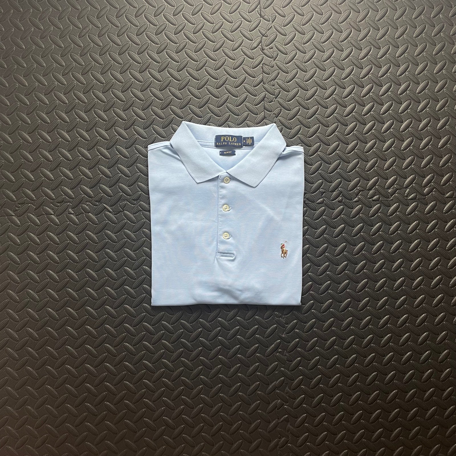 Ralph Lauren Light Blue Polo Shirt | Men’s Slim Fit M / 3399