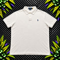 Ralph Lauren White Polo Shirt | Men’s Slim Fit XXL / 3821