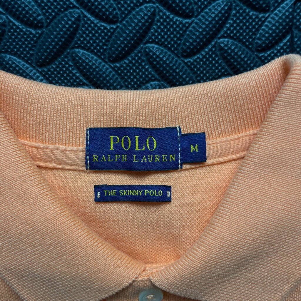 Ralph Lauren Orange Polo Shirt Womens Skinny Polo Size Medium