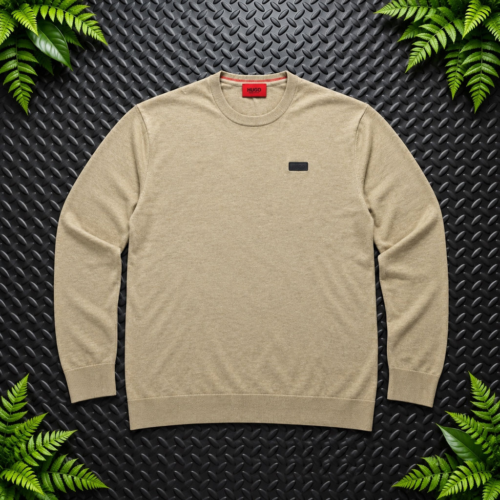 Hugo Boss Beige Crewneck Jumper | Men’s M / 3690