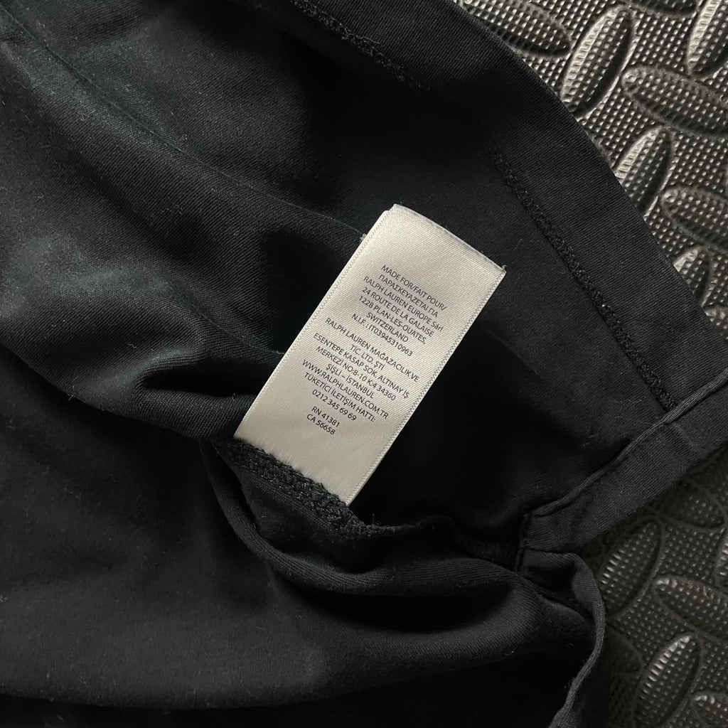 Ralph Lauren Black Polo Shirt | Men’s Slim Fit XXL / 3793