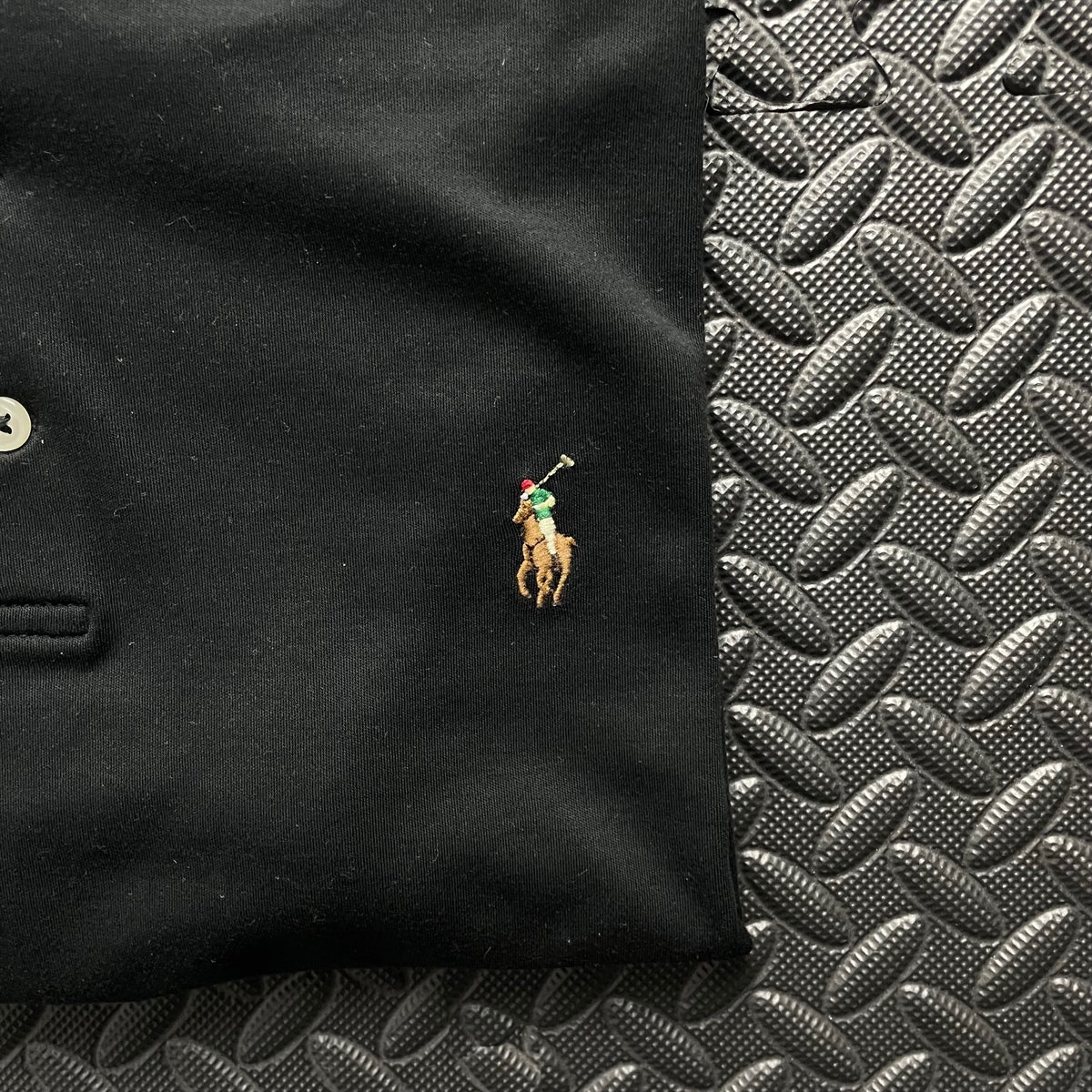 Ralph Lauren Black Polo Shirt | Men’s Slim Fit L / 3606