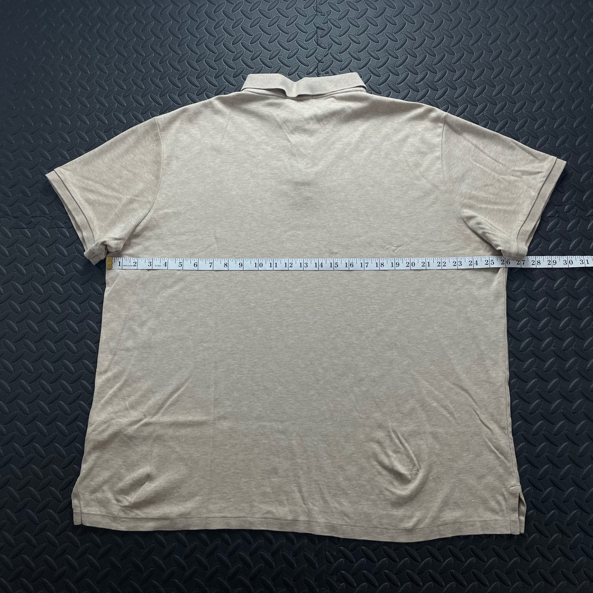 Ralph Lauren Beige Polo Shirt | Men’s Custom Slim Fit XXL / 3700