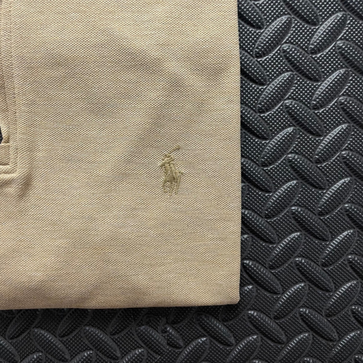Ralph Lauren Beige 1/4 Zip Polo Shirt | Men’s Custom Slim Fit S / 3625