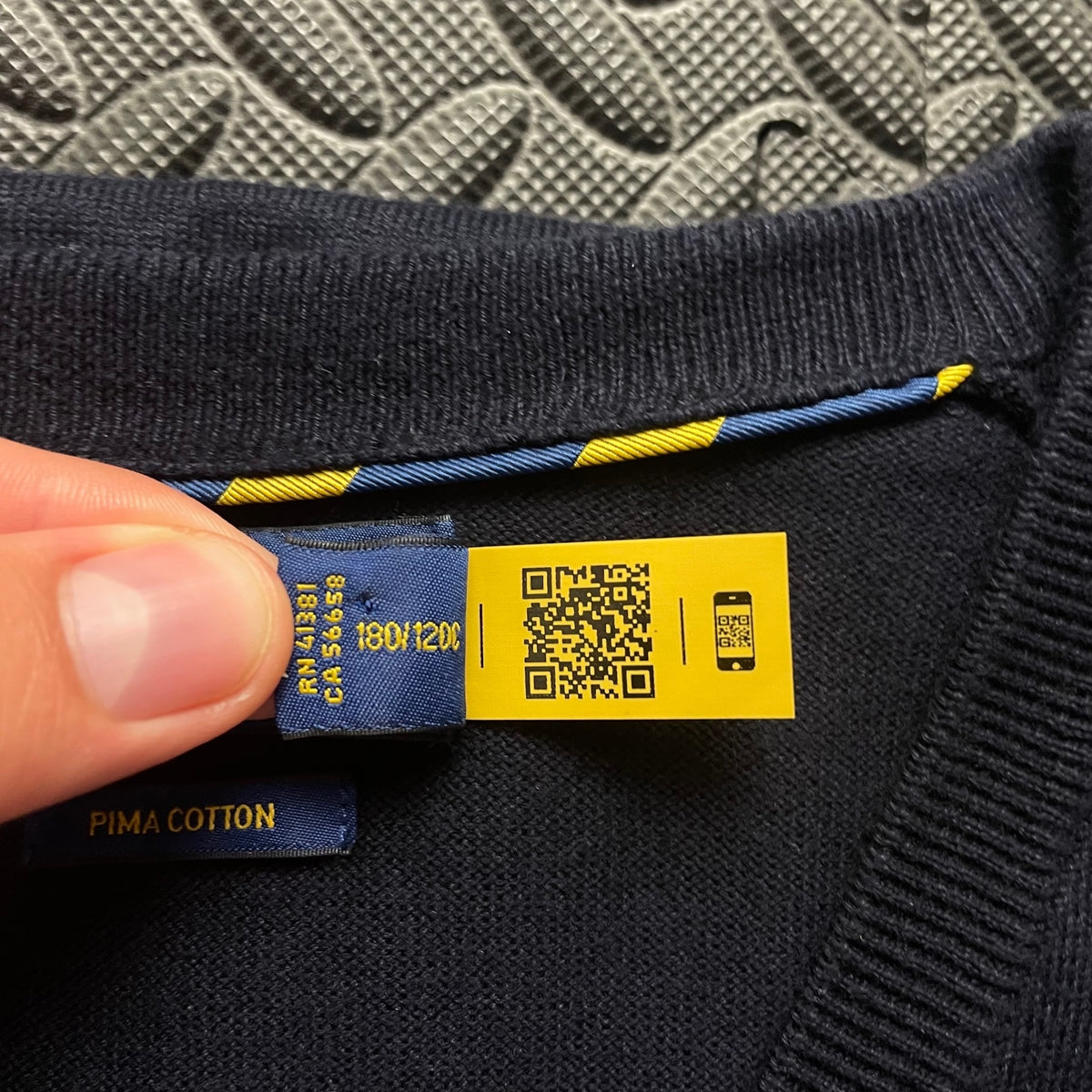 Ralph Lauren Navy V-Neck Jumper | Men’s Classic Fit L / 3773