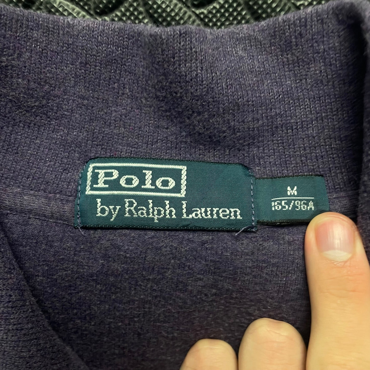 Ralph Lauren Purple 1/4 Zip Jumper | Mens Classic Fit M / 3784