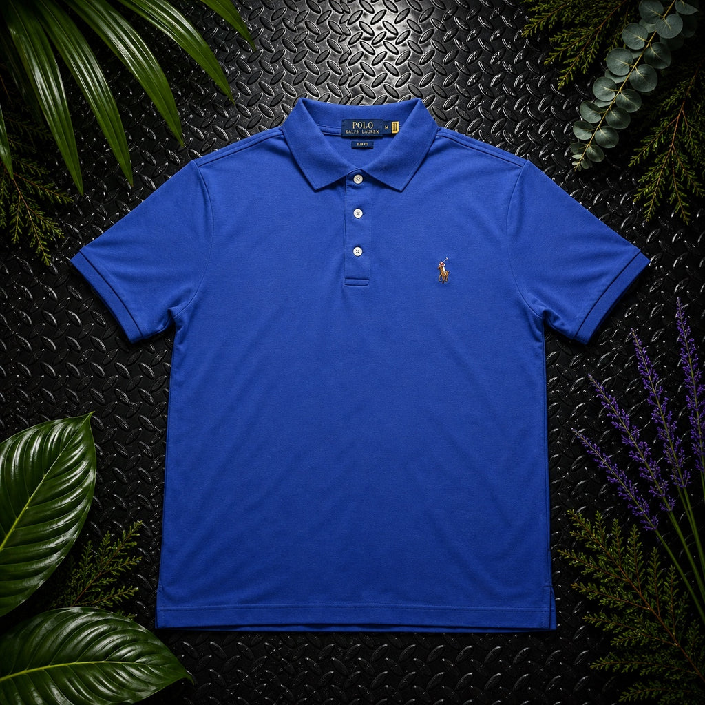Ralph Lauren Blue Polo Shirt | Men’s Slim Fit M / 3550