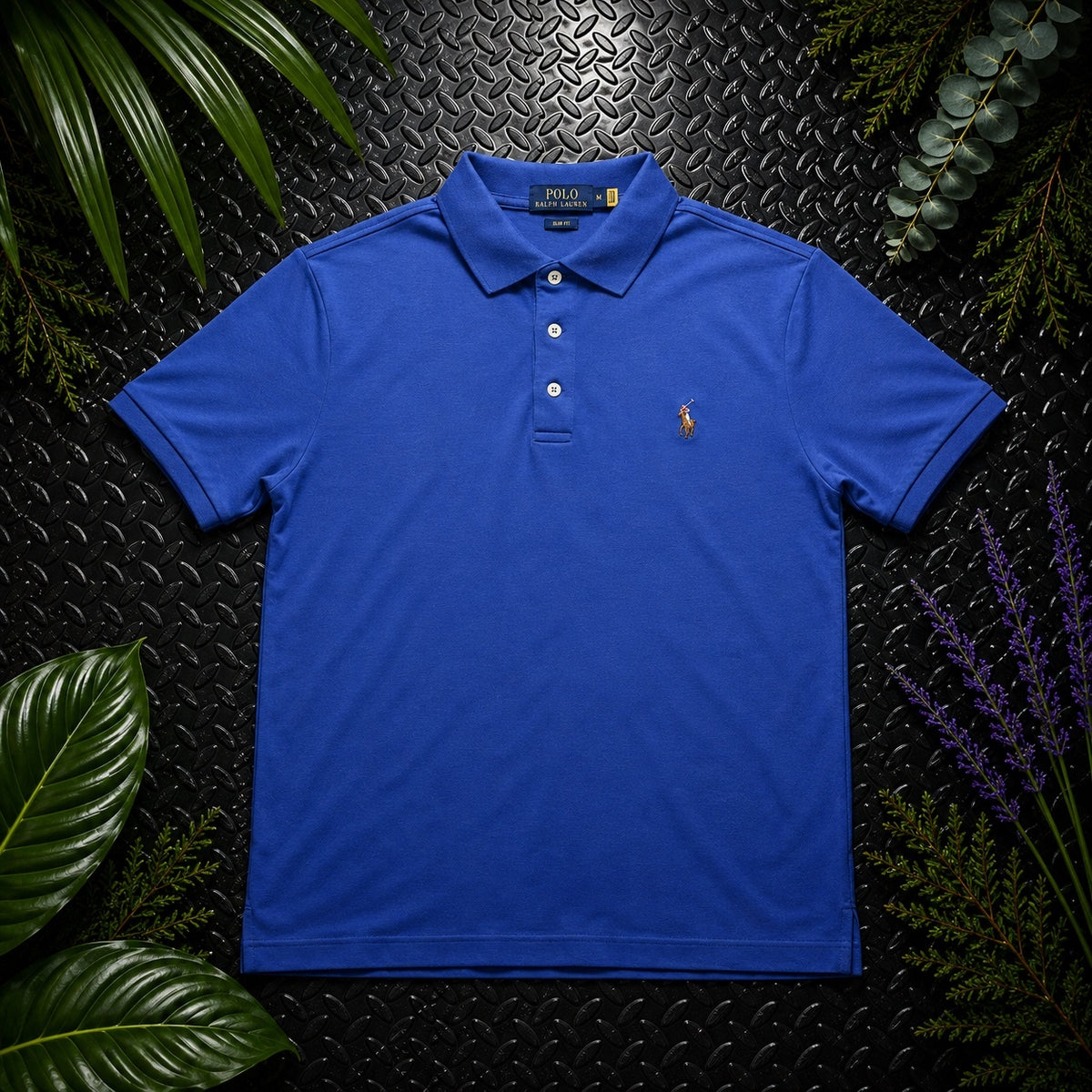 Ralph Lauren Blue Polo Shirt | Men’s Slim Fit M / 3550