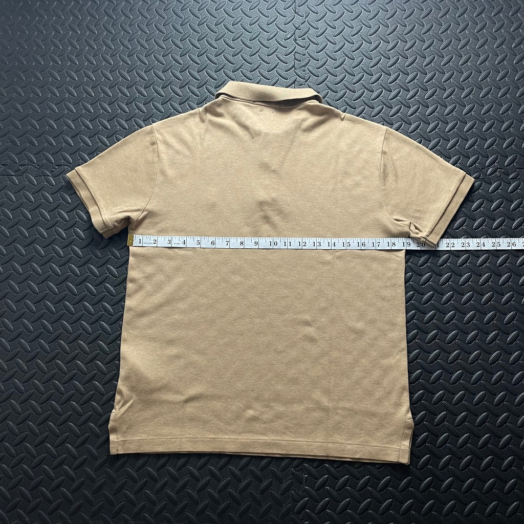 Ralph Lauren Beige Polo Shirt | Men’s Slim Fit M / 3800