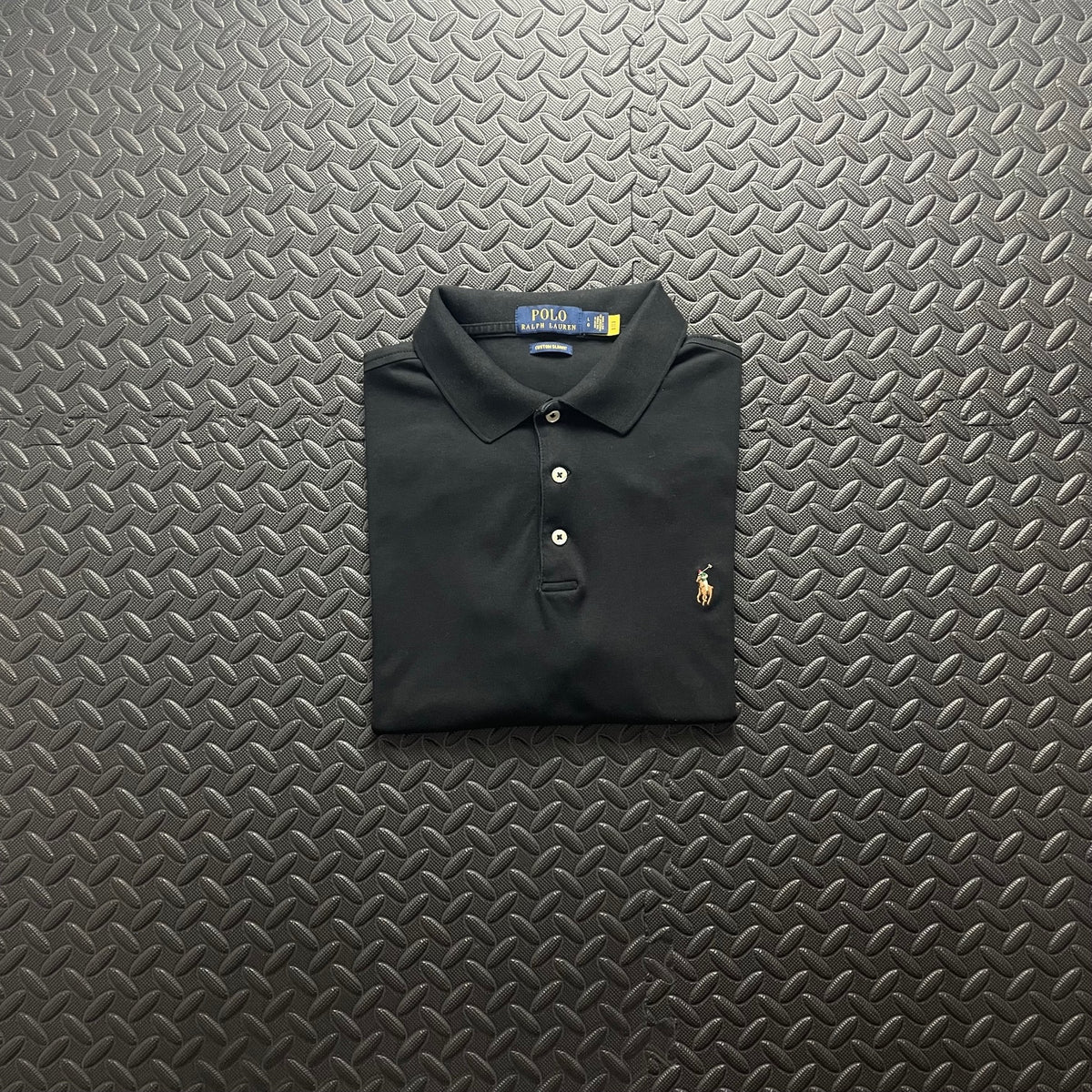 Ralph Lauren Black Polo Shirt | Men’s Custom Slim Fit L / 3758