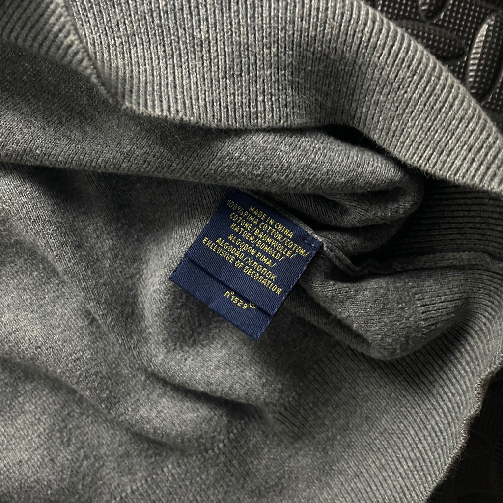 Ralph Lauren Grey V-Neck Jumper | Men’s Classic Fit S / 3783