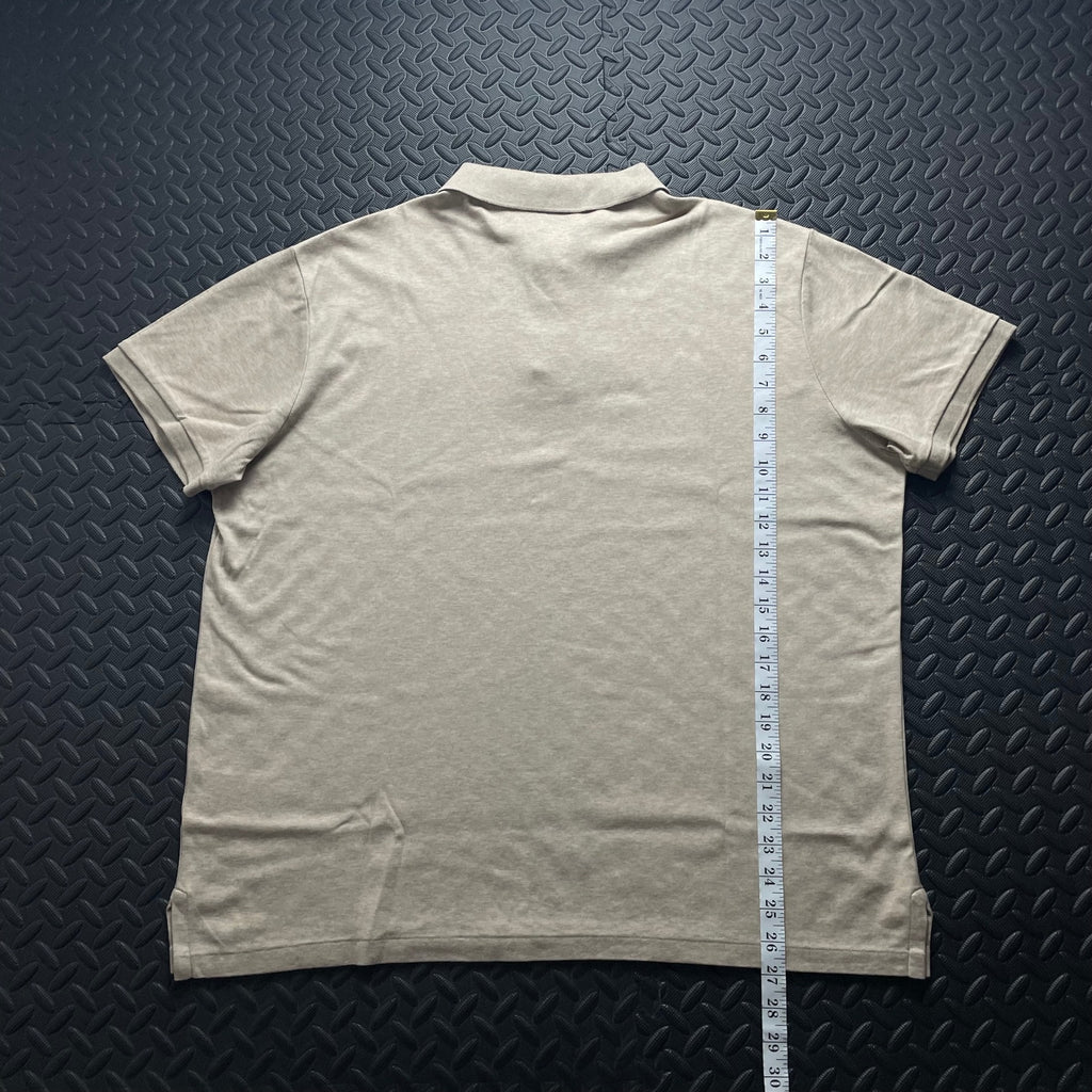 Ralph Lauren Cream Polo Shirt | Men’s Custom Slim Fit XL / 3607