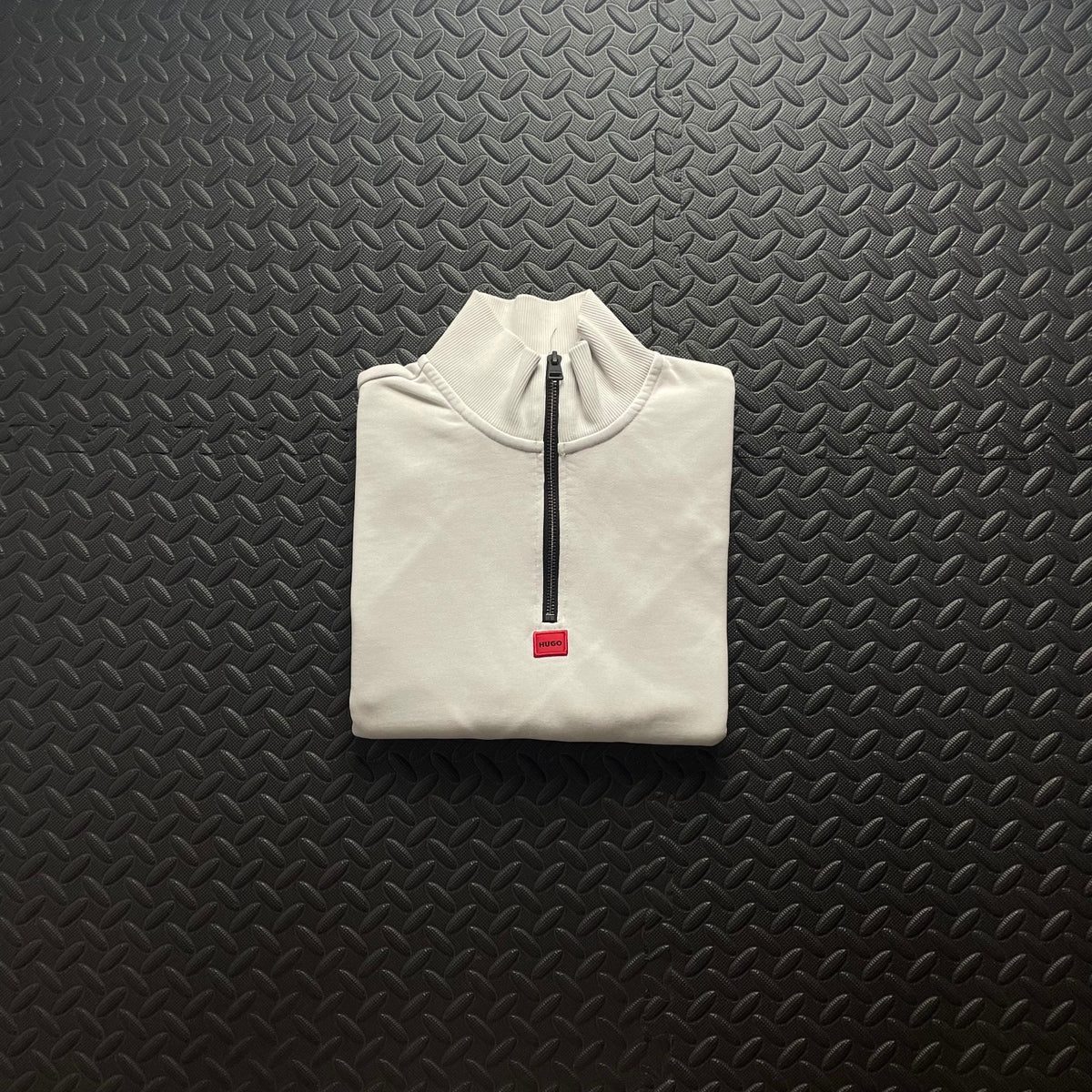 Hugo Boss Cream 1/4 Zip Sweatshirt | Mens Classic Fit S / 3692