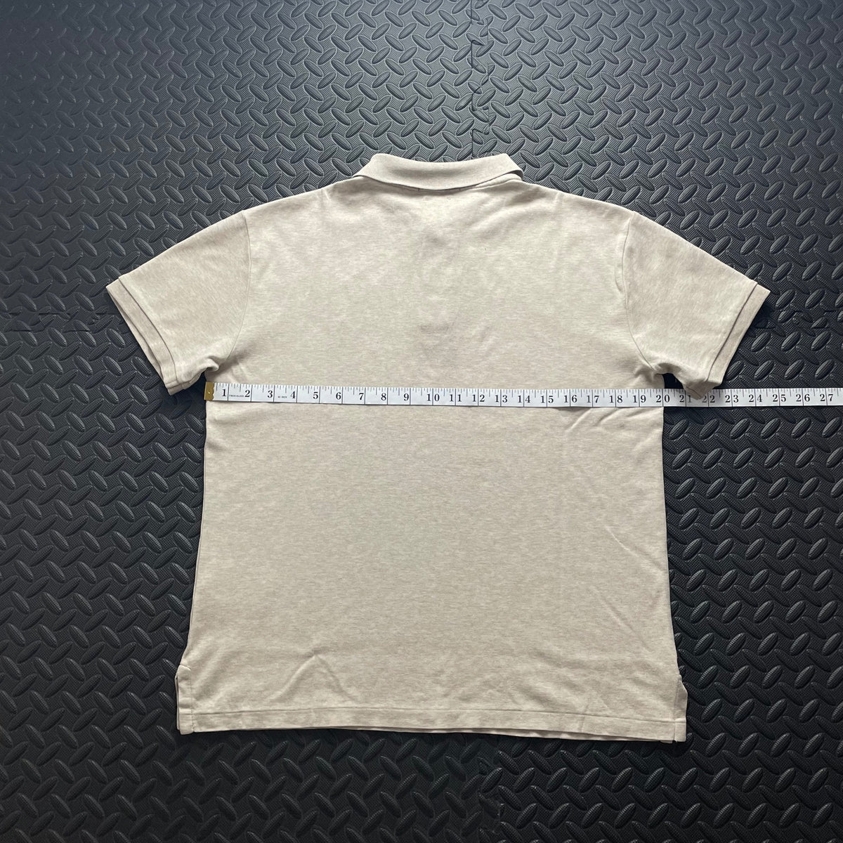 Ralph Lauren Beige Polo Shirt | Men’s Slim Fit M / 3670