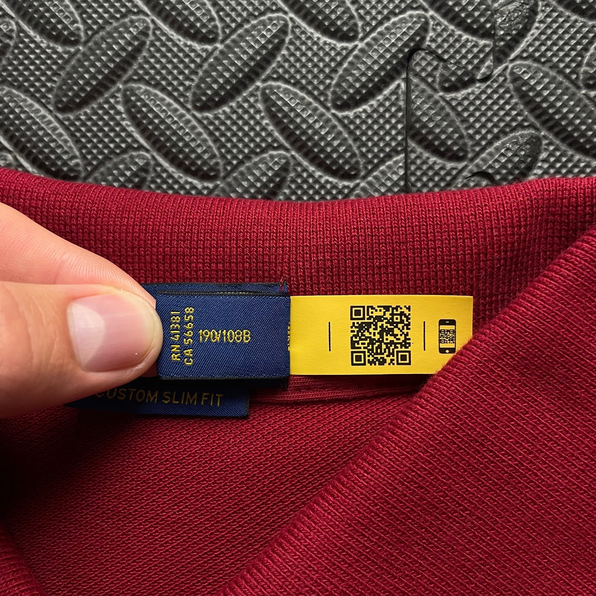 Ralph Lauren Burgundy Red Polo Shirt | Men’s Custom Slim Fit XXL / 3747