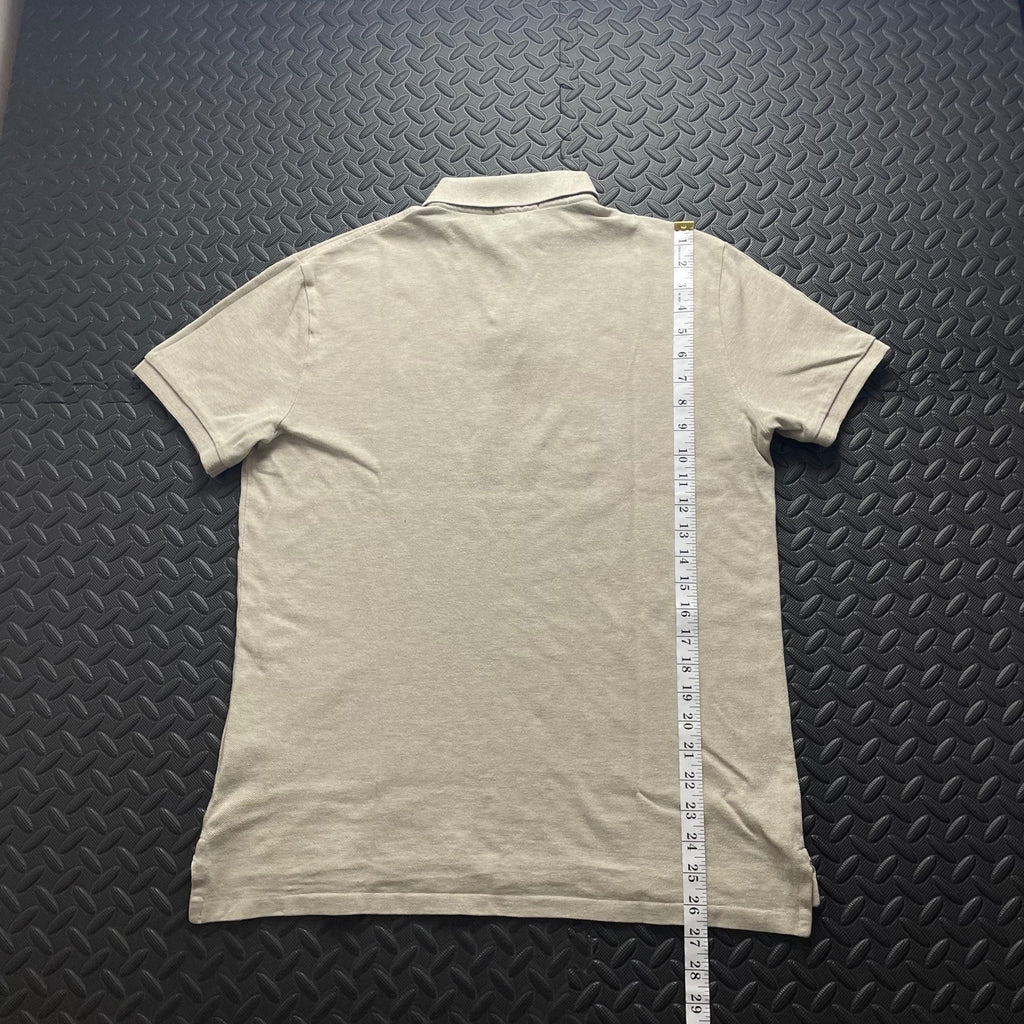 Ralph Lauren Beige Polo Shirt | Men’s Custom Slim Fit M / 3668