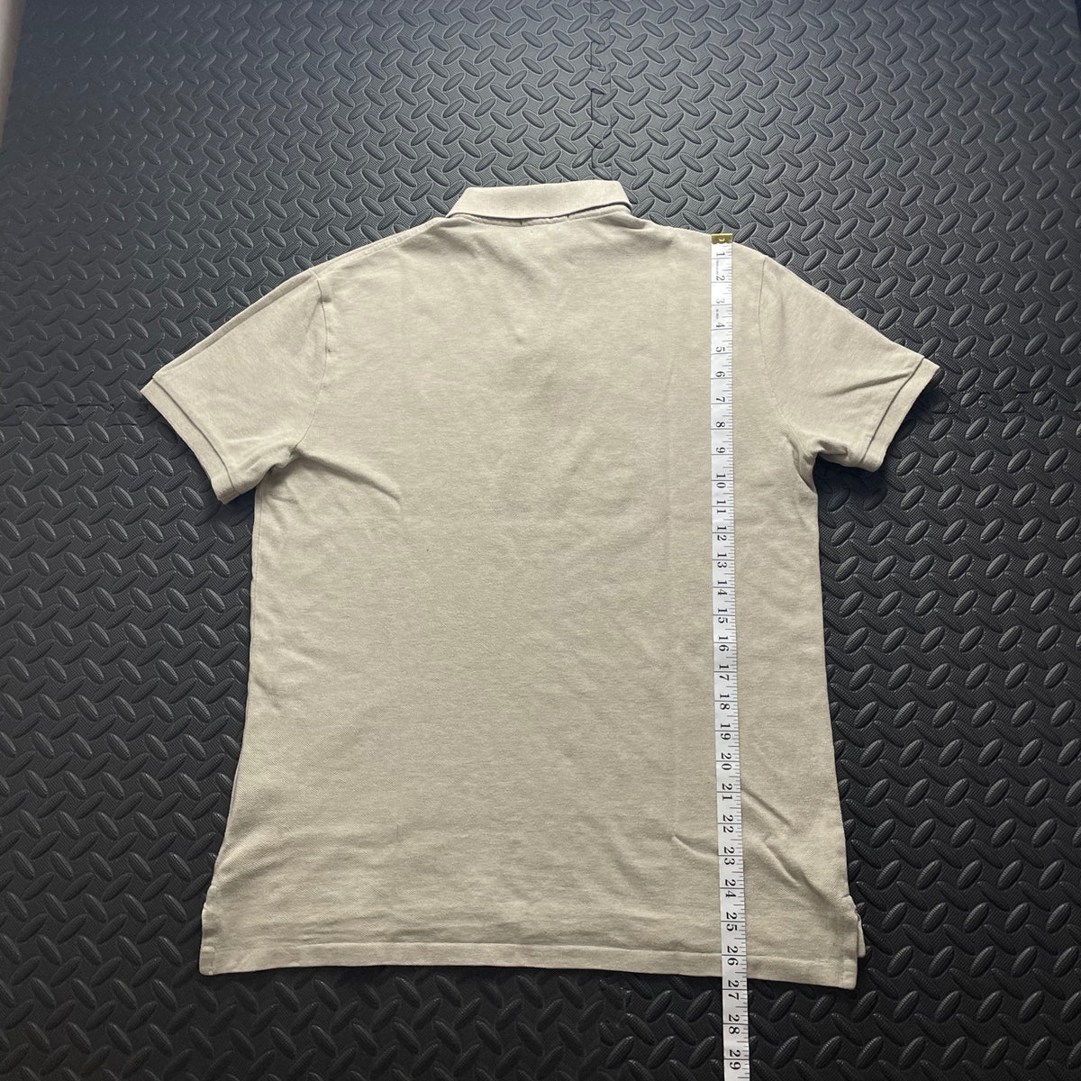 Ralph Lauren Beige Polo Shirt | Men’s Custom Slim Fit M / 3668