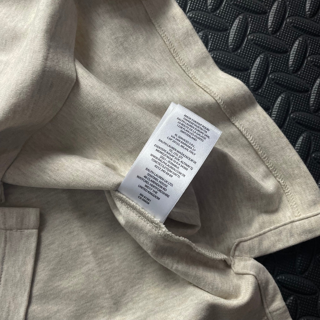 Ralph Lauren Beige Polo Shirt | Men’s Custom Slim Fit XS / 3578