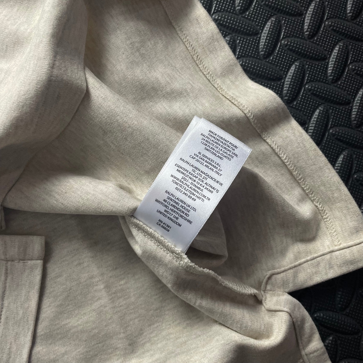 Ralph Lauren Beige Polo Shirt | Men’s Custom Slim Fit XS / 3578