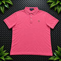 Ralph Lauren Pink Polo Shirt | Men’s Custom Slim Fit L / 3714