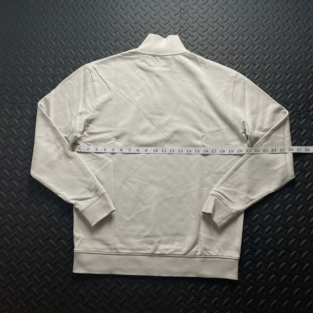 Hugo Boss Cream 1/4 Zip Sweatshirt | Mens Classic Fit S / 3692