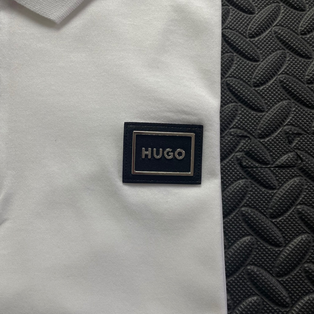 Hugo Boss White 1/4 Zip Polo Shirt | Men’s Classic Fit S / 3553
