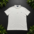 Ralph Lauren White Polo Shirt | Men’s Slim Fit L / 3615