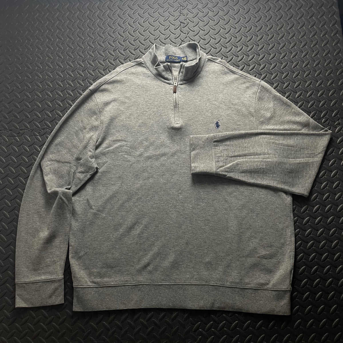 Ralph Lauren Grey 1/4 Zip Jumper | Mens Classic Fit XL / 3788