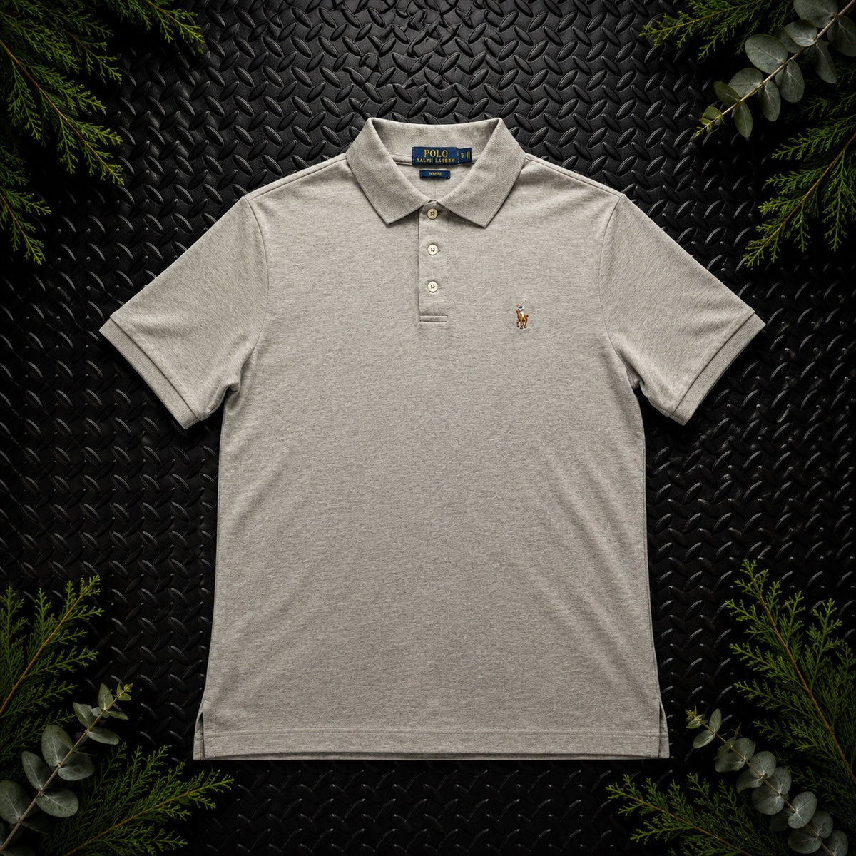 Ralph Lauren Grey Polo Shirt | Men’s Classic Fit S