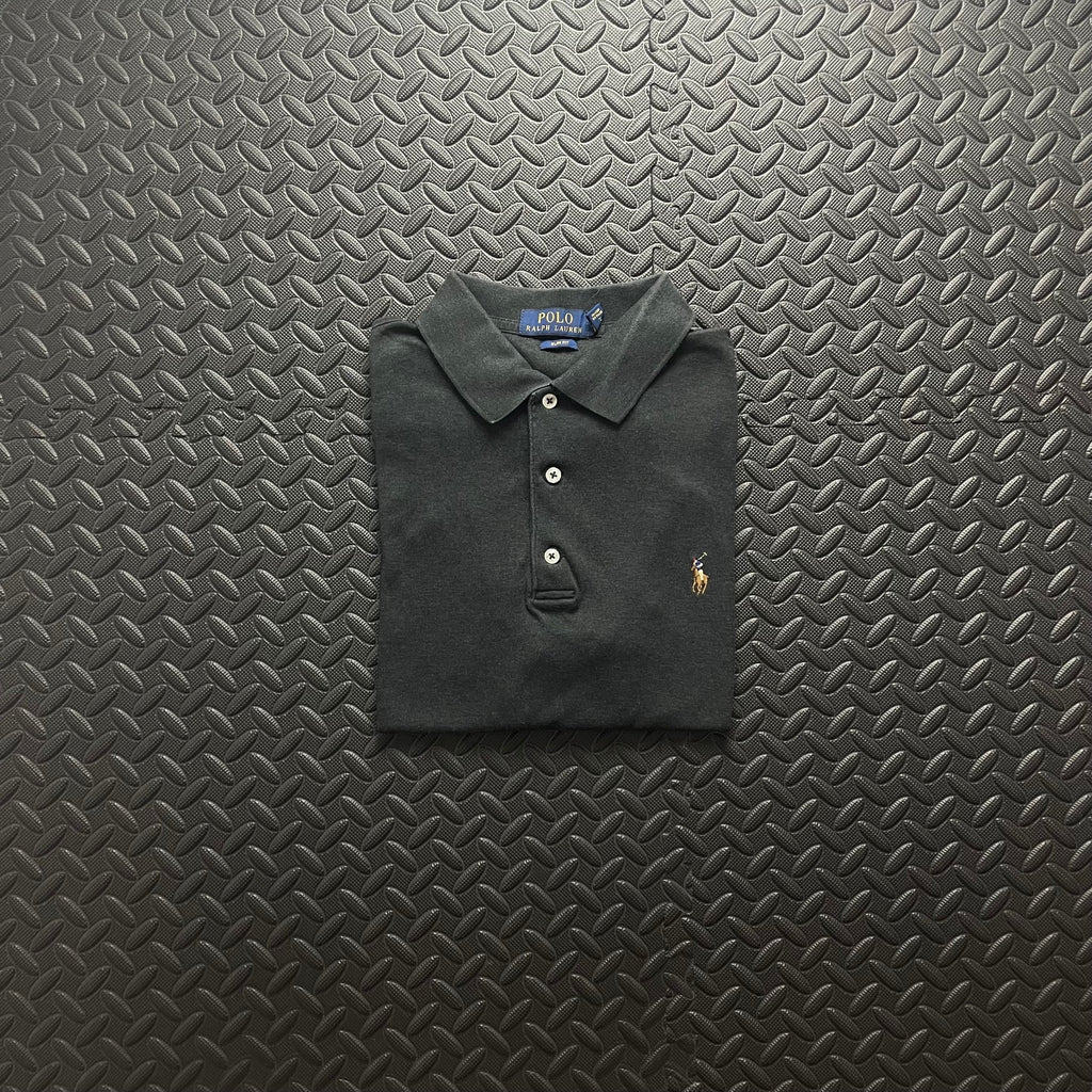 Ralph Lauren Grey Polo Shirt | Men’s Slim Fit L / 3433