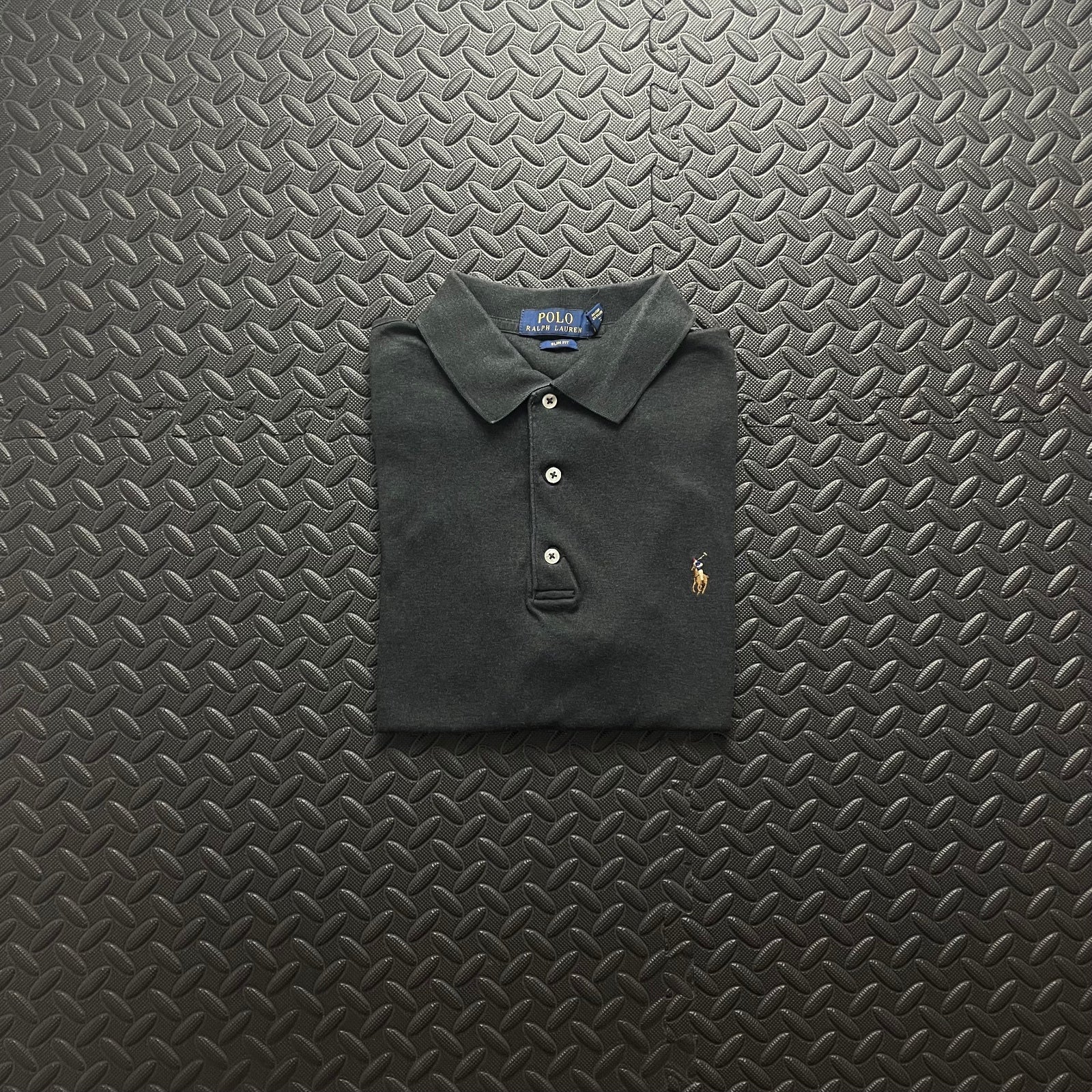 Ralph Lauren Grey Polo Shirt | Men’s Slim Fit L / 3433