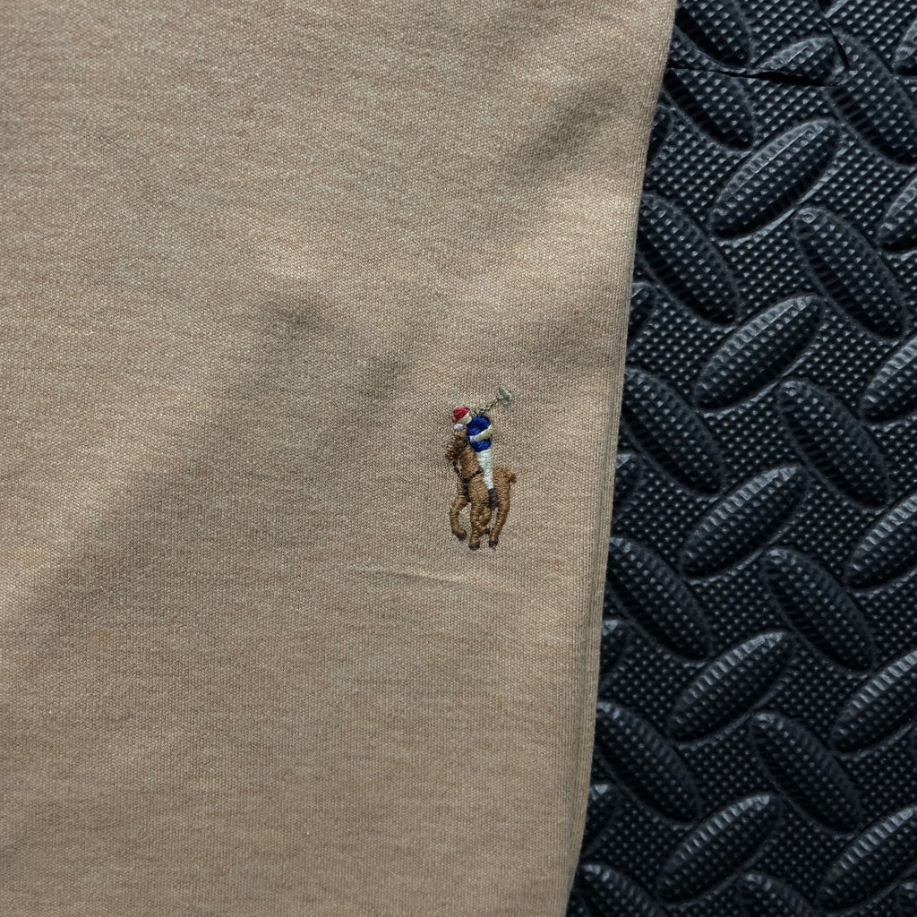 Ralph Lauren Beige Polo Shirt | Men’s Custom Slim Fit L / 3617