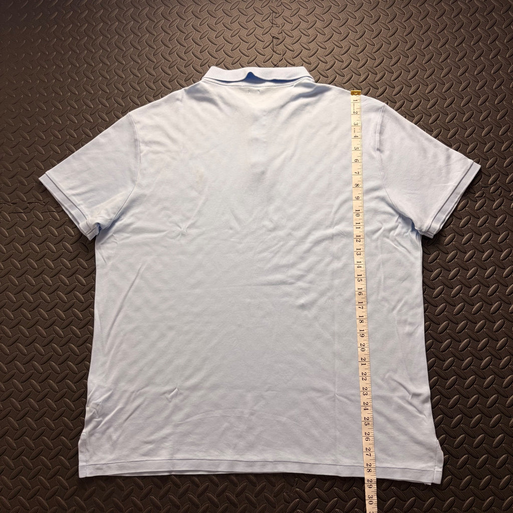 Ralph Lauren Light Blue Polo Shirt | Men’s Slim Fit XXL / 3855