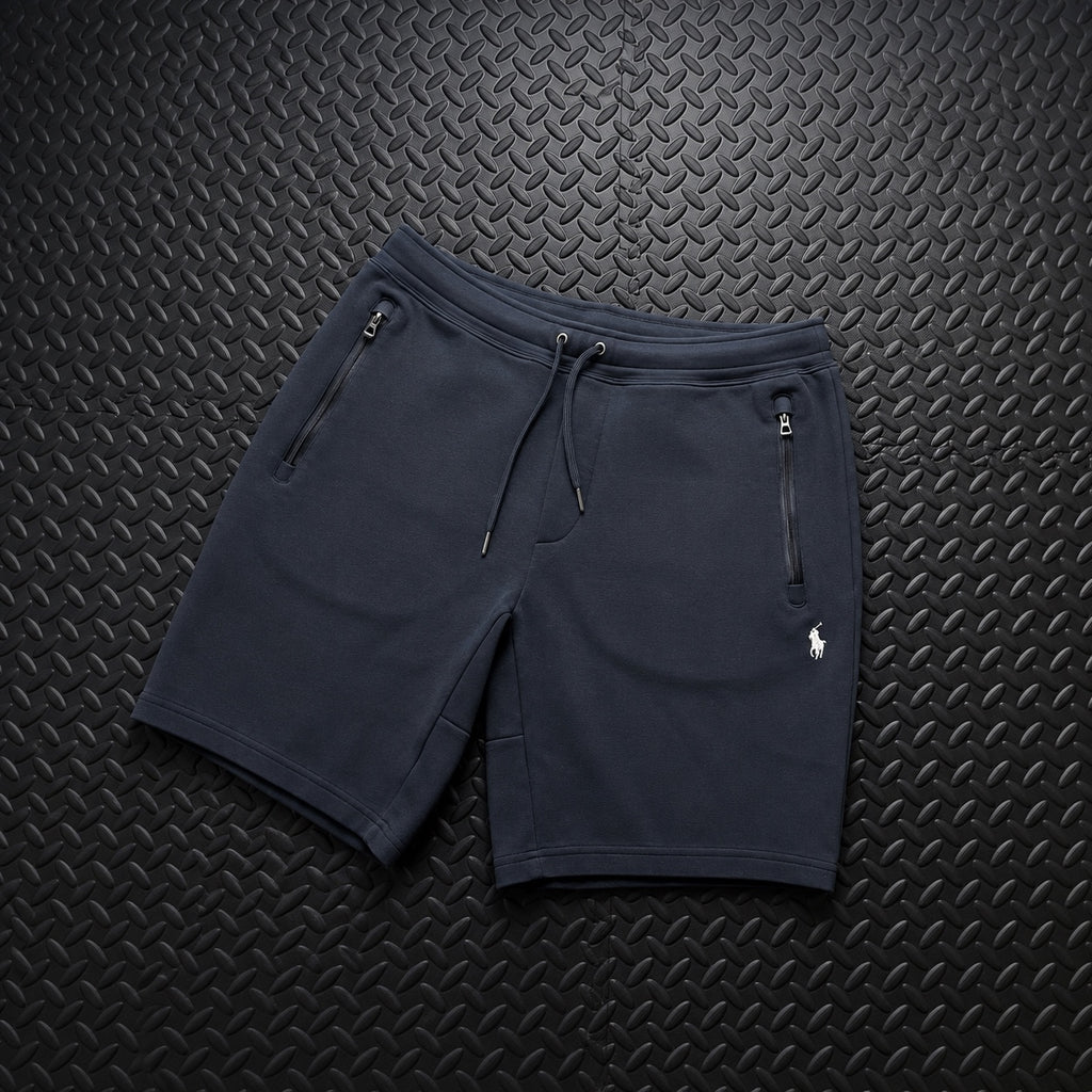 Ralph Lauren Navy Shorts | Men’s S | Double Knit Jogger