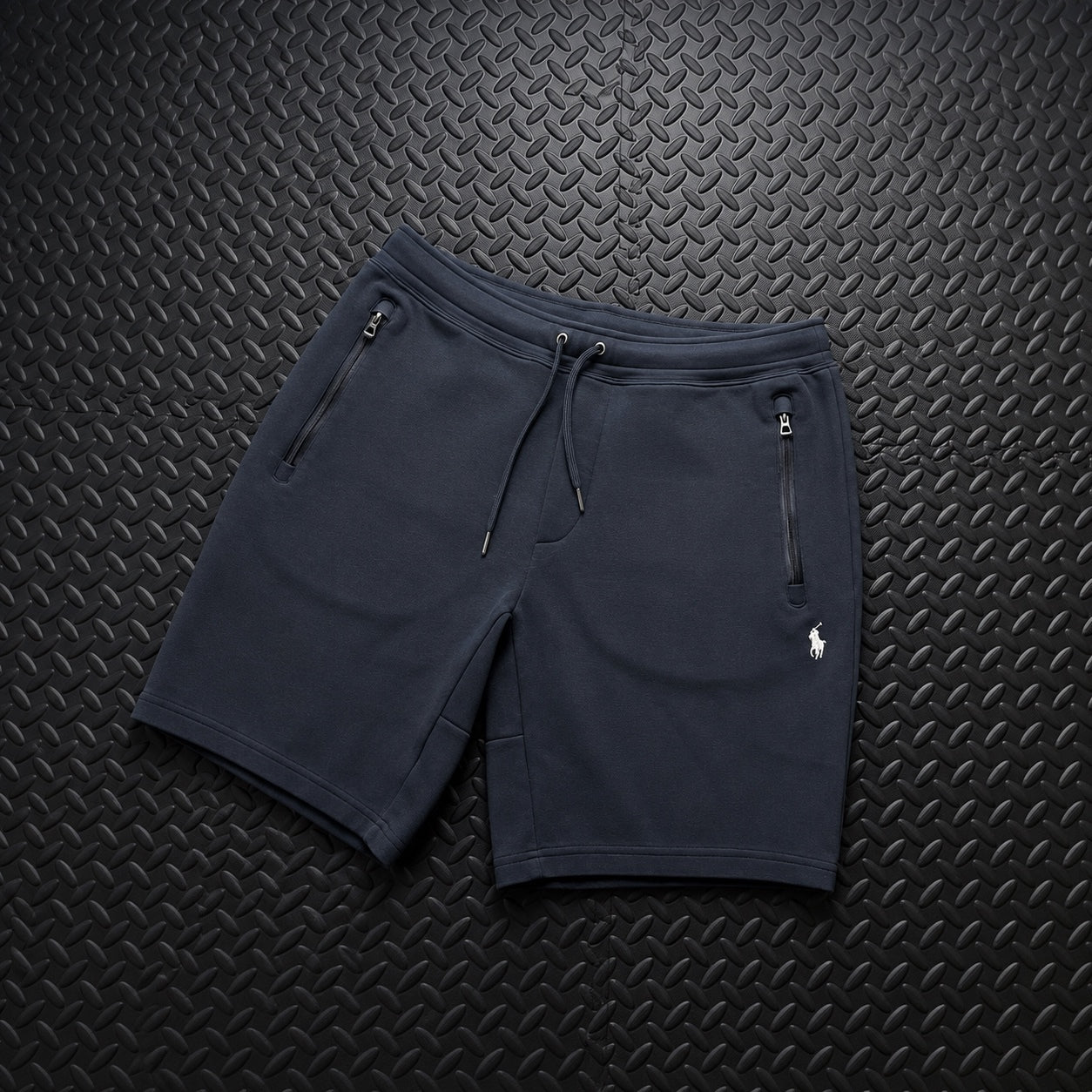 Ralph Lauren Navy Shorts | Men’s S | Double Knit Jogger