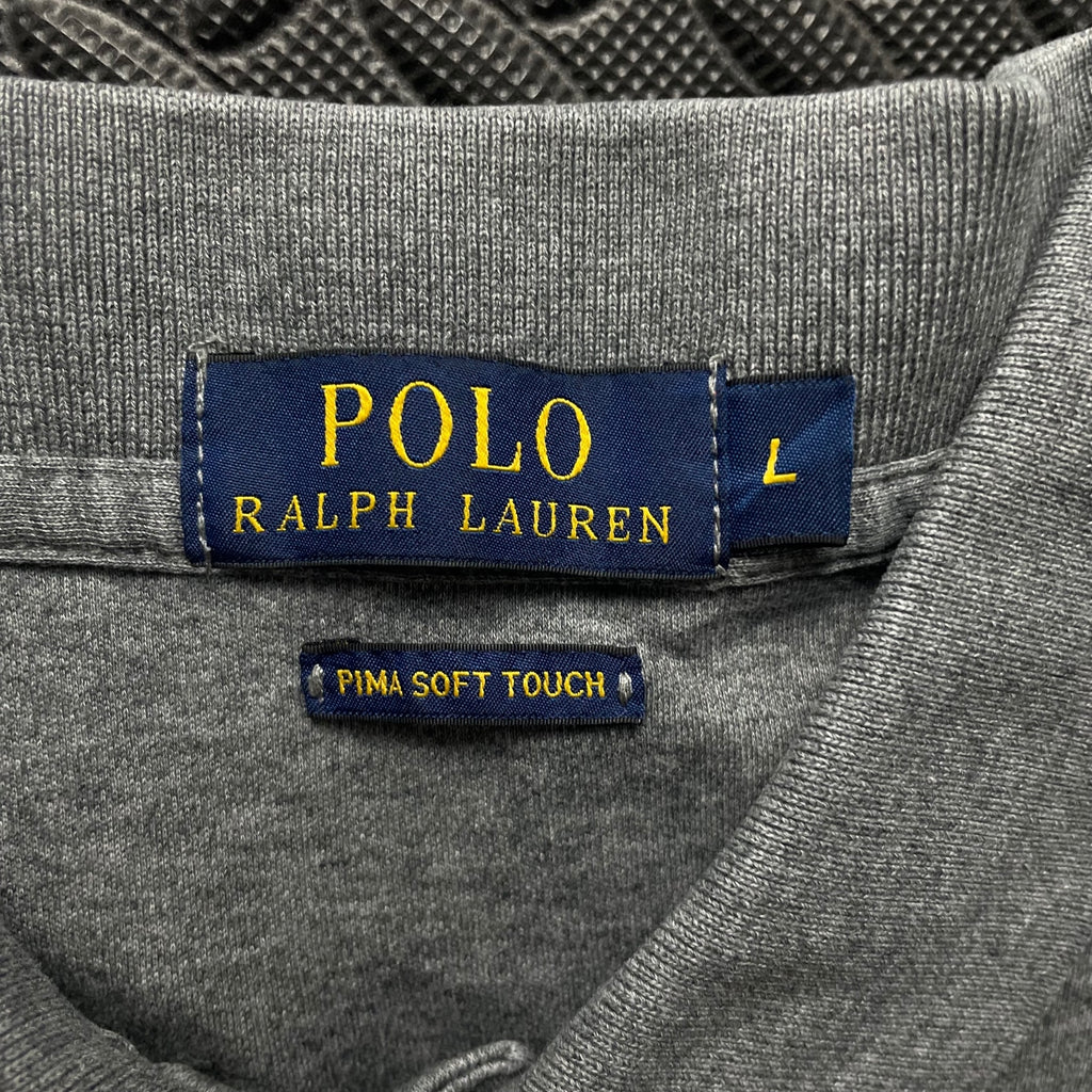 Ralph Lauren Grey Polo Shirt | Men’s Classic Fit L / 3427