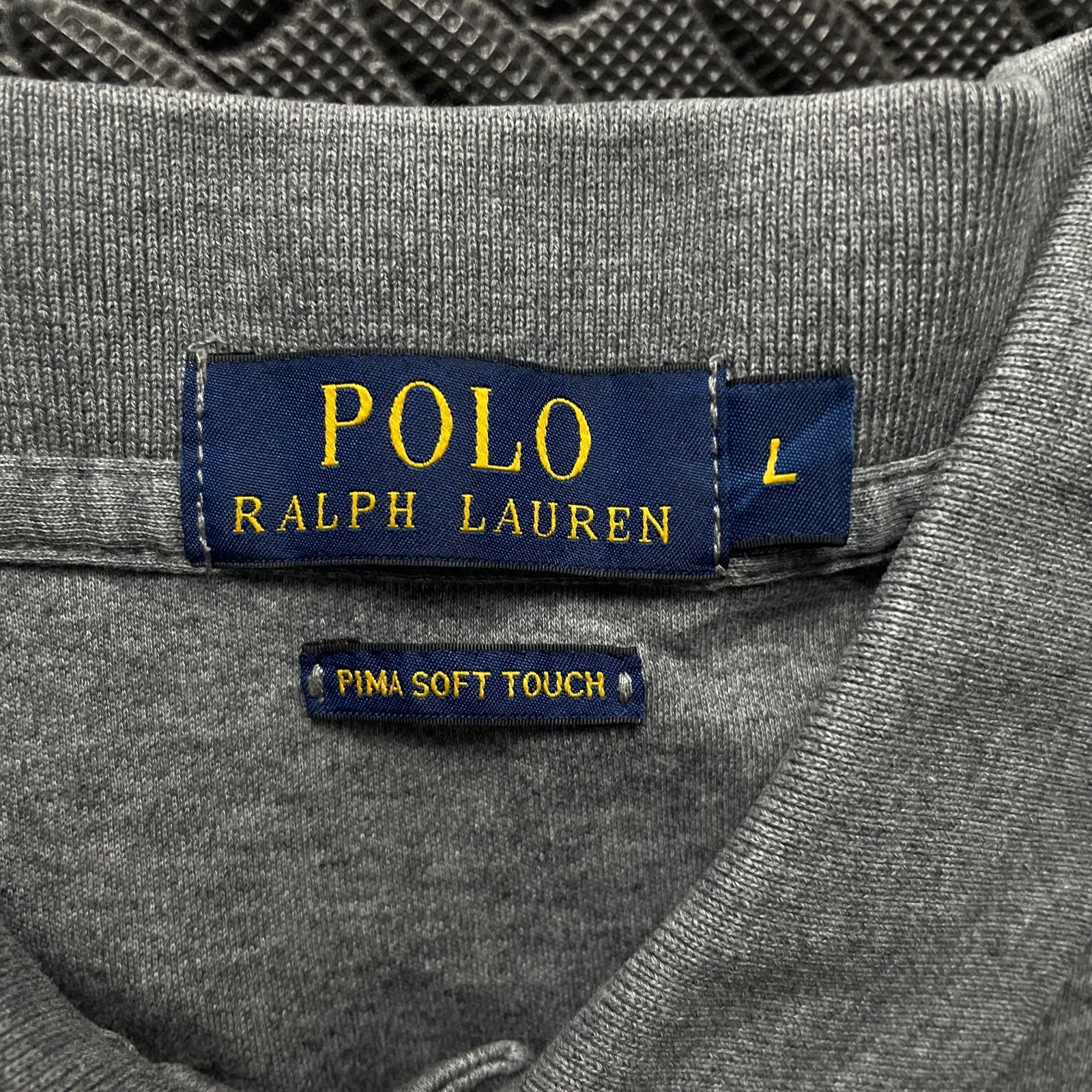 Ralph Lauren Grey Polo Shirt | Men’s Classic Fit L / 3427