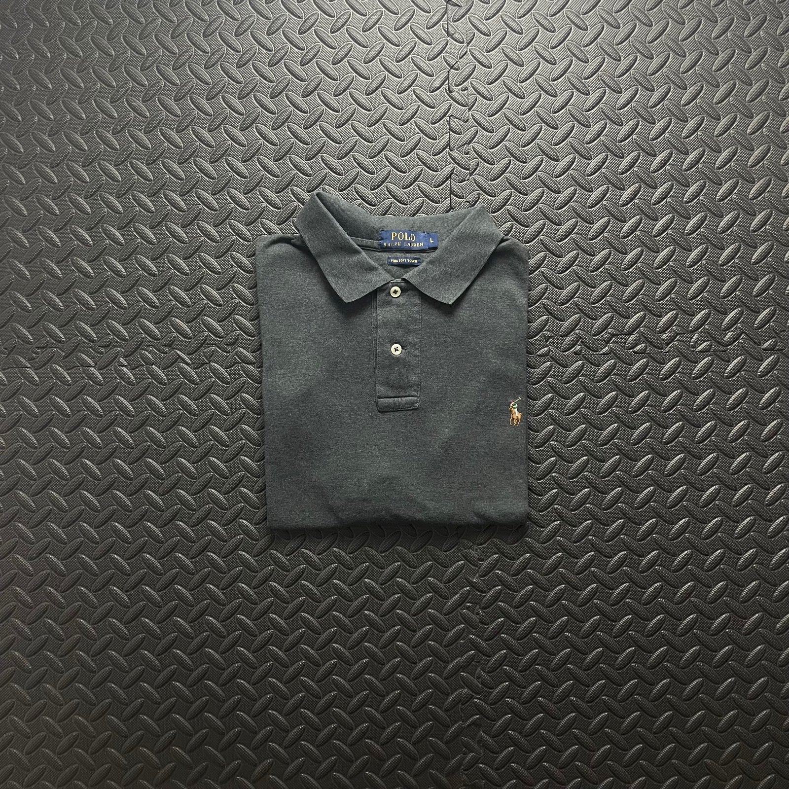 Ralph Lauren Grey Polo Shirt | Men’s Classic Fit L / 3431