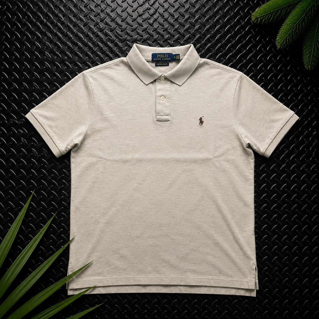 Ralph Lauren Beige Polo Shirt | Men’s Classic Fit M / 3417