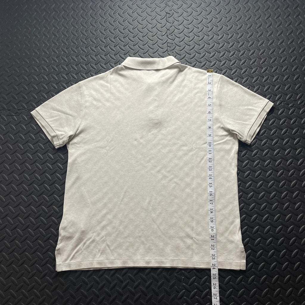 Ralph Lauren Cream Polo Shirt | Men’s Slim Fit L / 3629