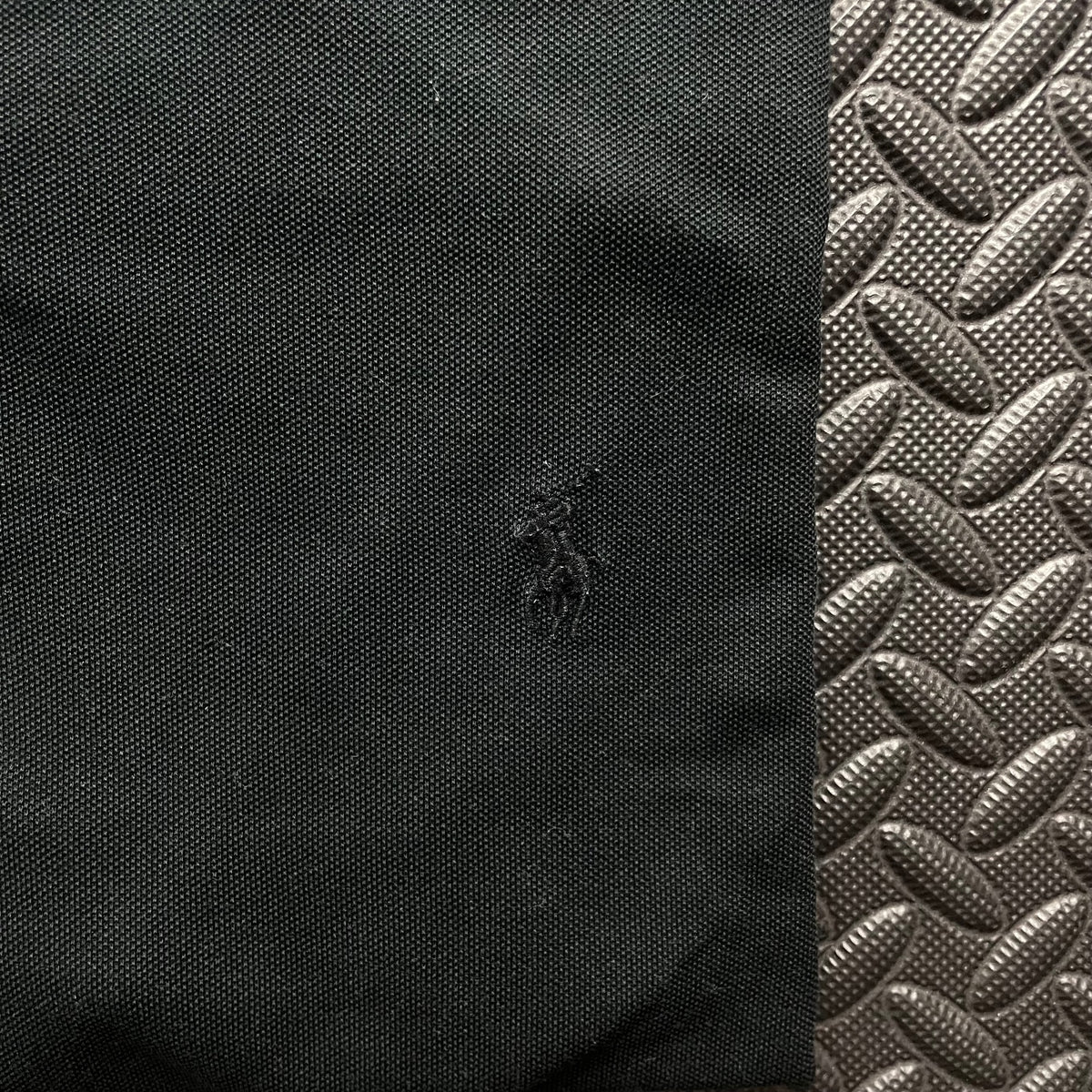 Ralph Lauren Black 1/4 Zip Polo Shirt | Men’s Slim Fit L / 3751